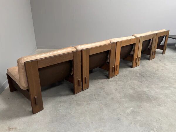 Mid-century brutalist lounge group, 1970s