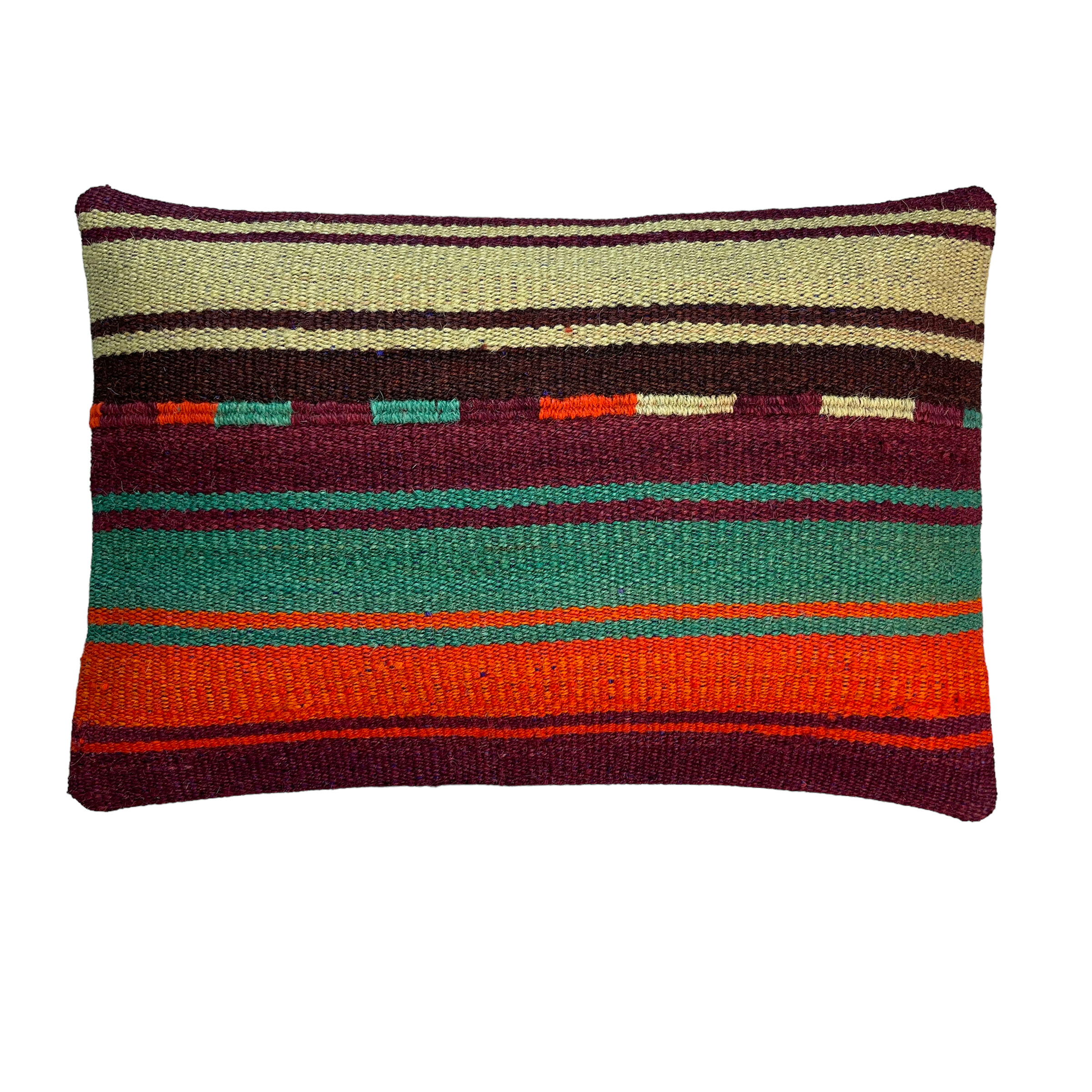 Vintage turkish kilim cushion cover, 30 x 50 cm