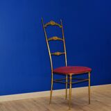 Chaise en laiton des années 50