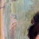 Young worker, oil on paper, mounted on cardboard