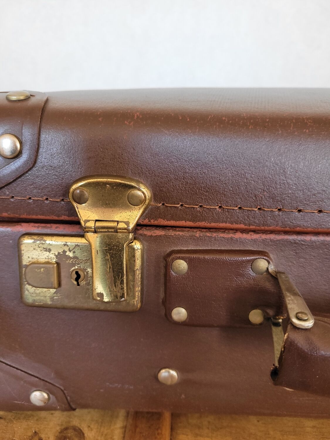 Antique cardboard suitcase
