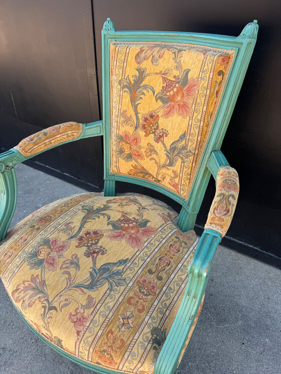 Louis XVI convertible armchair