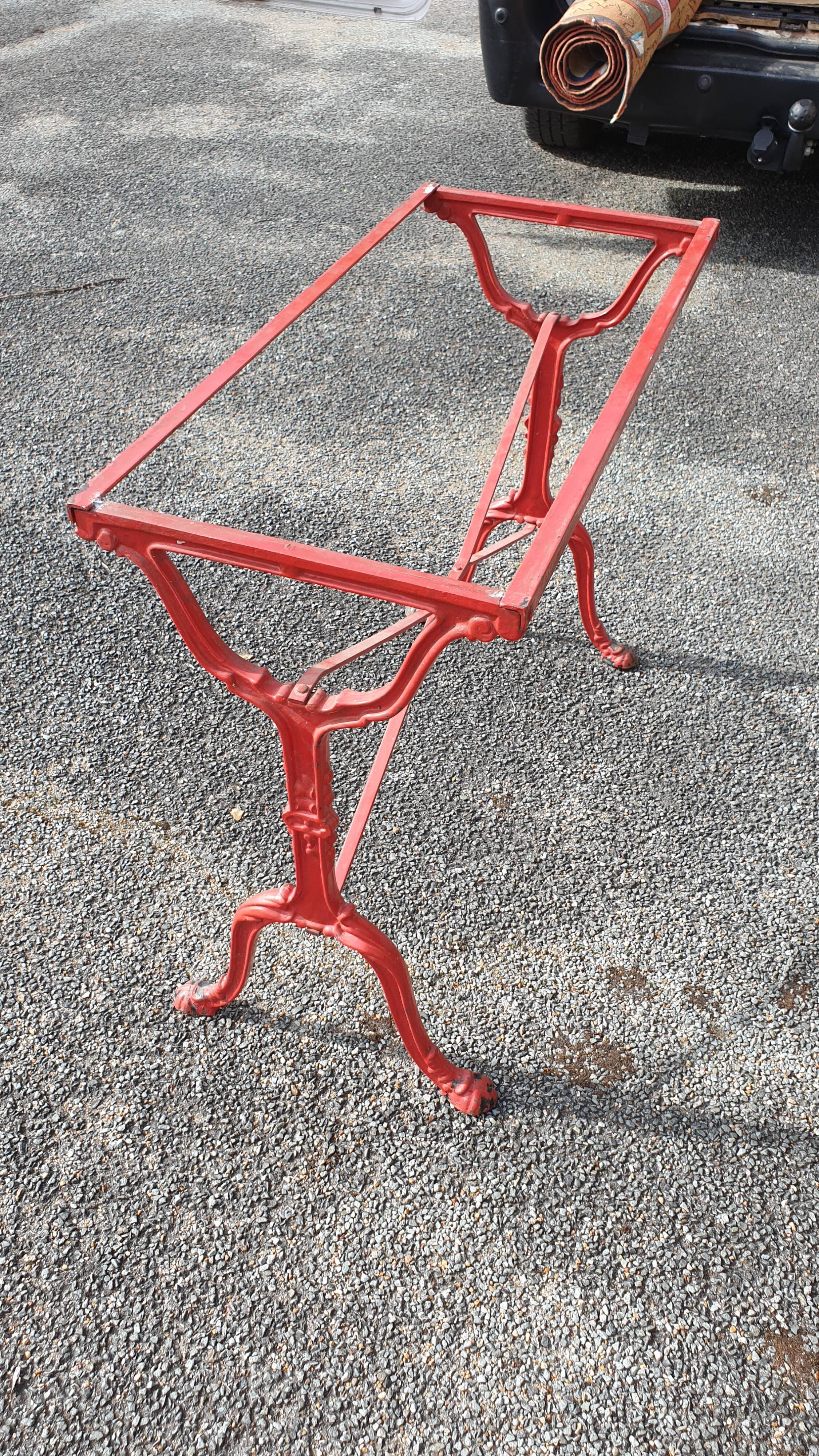 Wrought iron bistro table