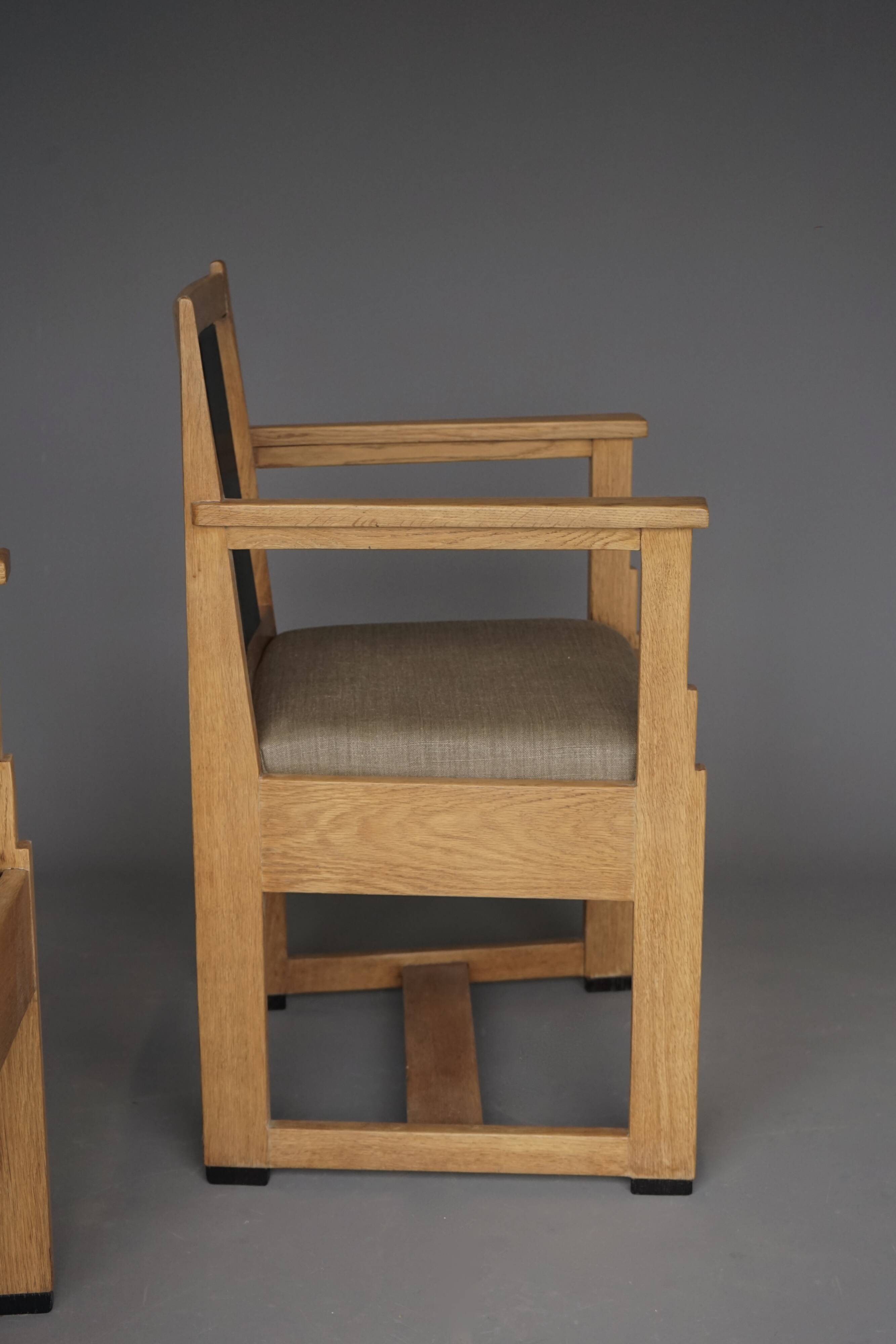 Art Deco Armchairs by Cor Alons for Winterkamp & van Putten, 1920s, Set of