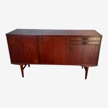 Scandinavian vintage sideboard 3 doors 2 drawers