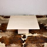 Square travertine coffee table