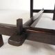 Square tile table from Vallauris, signed Dan with an image of a fantastic bird, 1960s.