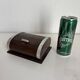 Vintage 1960 cigarette holder, wooden and gold metal dispenser - 16 x 13 cm