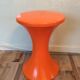 TamTam orange stool by Stamp model registered Made in France