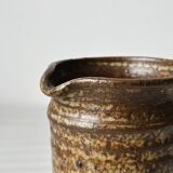 Pyrite ceramic stoneware pitcher signed Truchon Oletta Corse