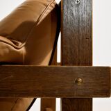 Hungarian leather sofa set by Ipoly Furniture Factory, set of 2.