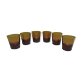 Set of 6 glasses glasses handmade