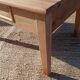 Table de ferme basse en bois brut