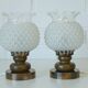 Paire de lampes en bois, années 70