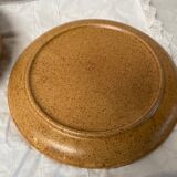 Ensemble de 5 assiettes en grès vintage