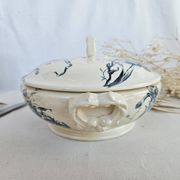 Soupière ancienne Gien Iris Terre de Fer