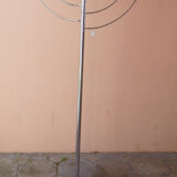 Max bill metal chrome floor lamp, 70s