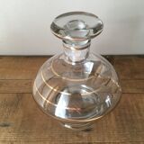 2 decanters with gold piping, 1960s