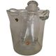 Orrefors ice bucket and shaker set by Nils Landberg, Sweden, 1950s.