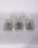 Vintage Worked Glass Wall Lamps, 1970s, Set of 3