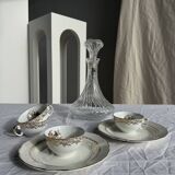 Vintage glass decanter in hot air balloon style H31 D18