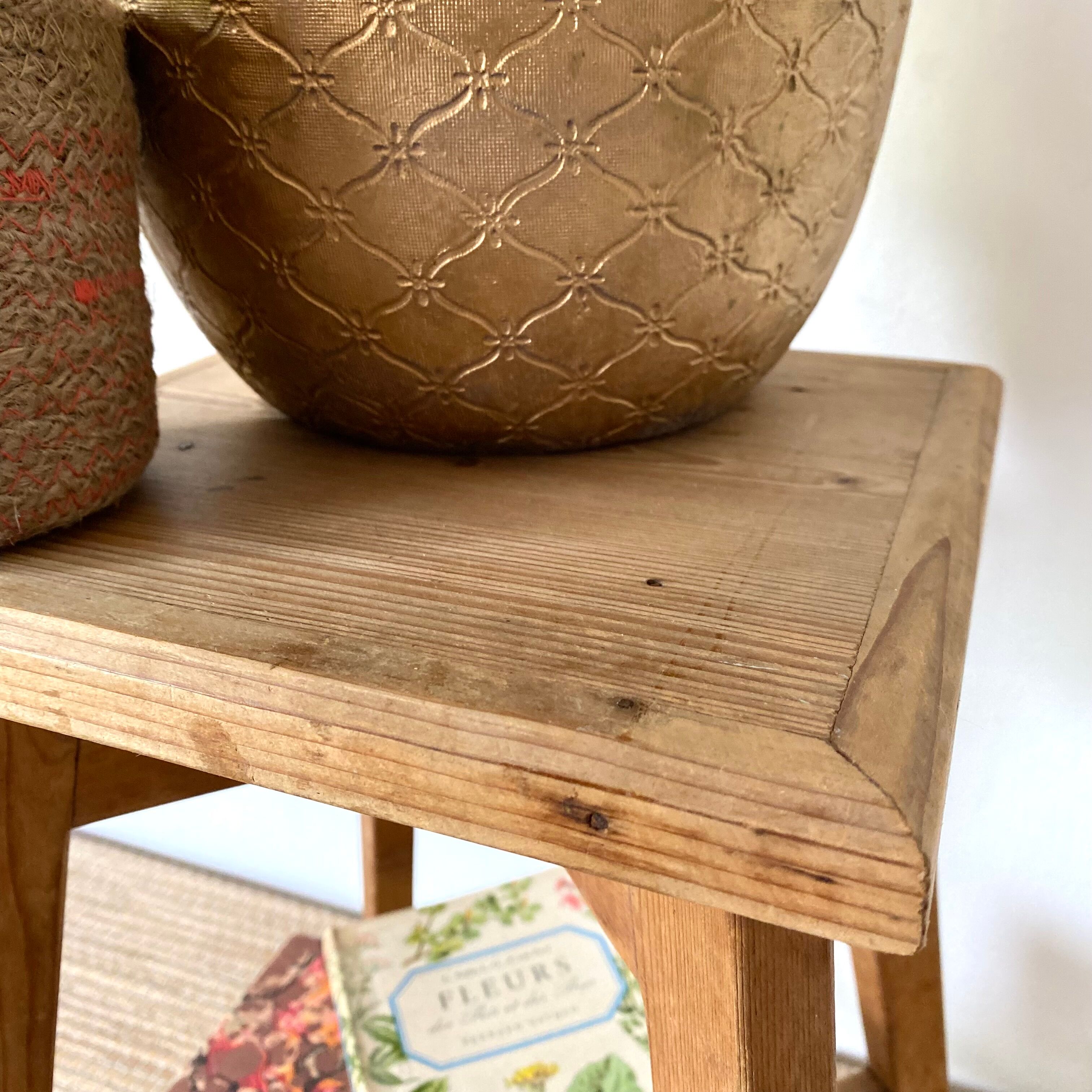 Wooden stool or plant door