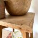 Wooden stool or plant door