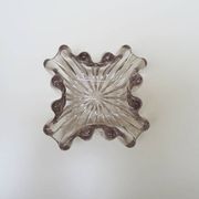 Old Manganese or Ouraline Glass Ashtray