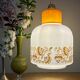 Suspension globe vintage années 70 en opaline