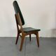 Chaises de salle à manger vintage en teck à dossier haut, design danois norvégien Bruk Sorheim