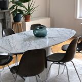 Table marble arabescato Italy vintage