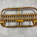 1960s Italian Rattan Coat Rack