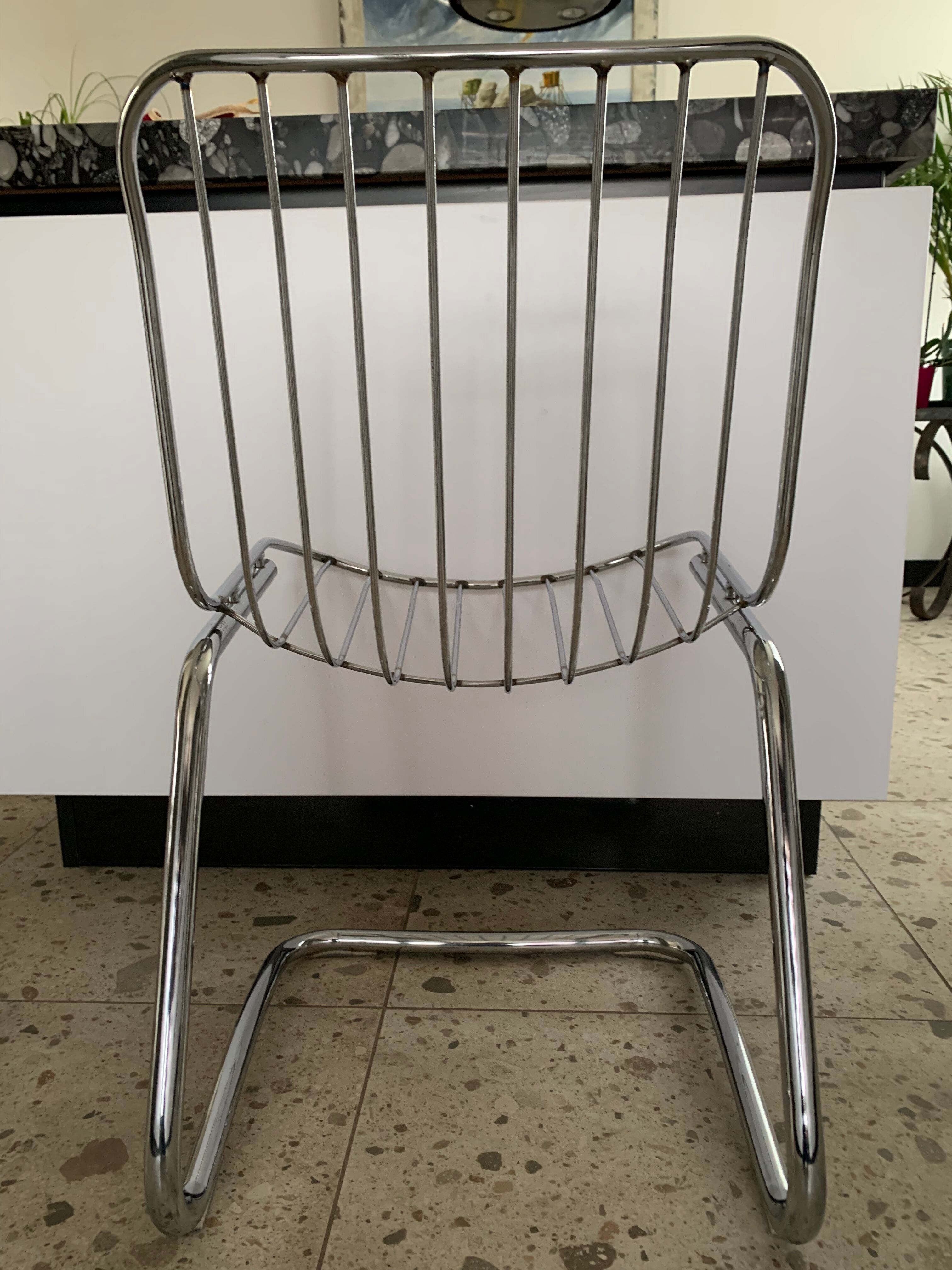 Metal basket chairs