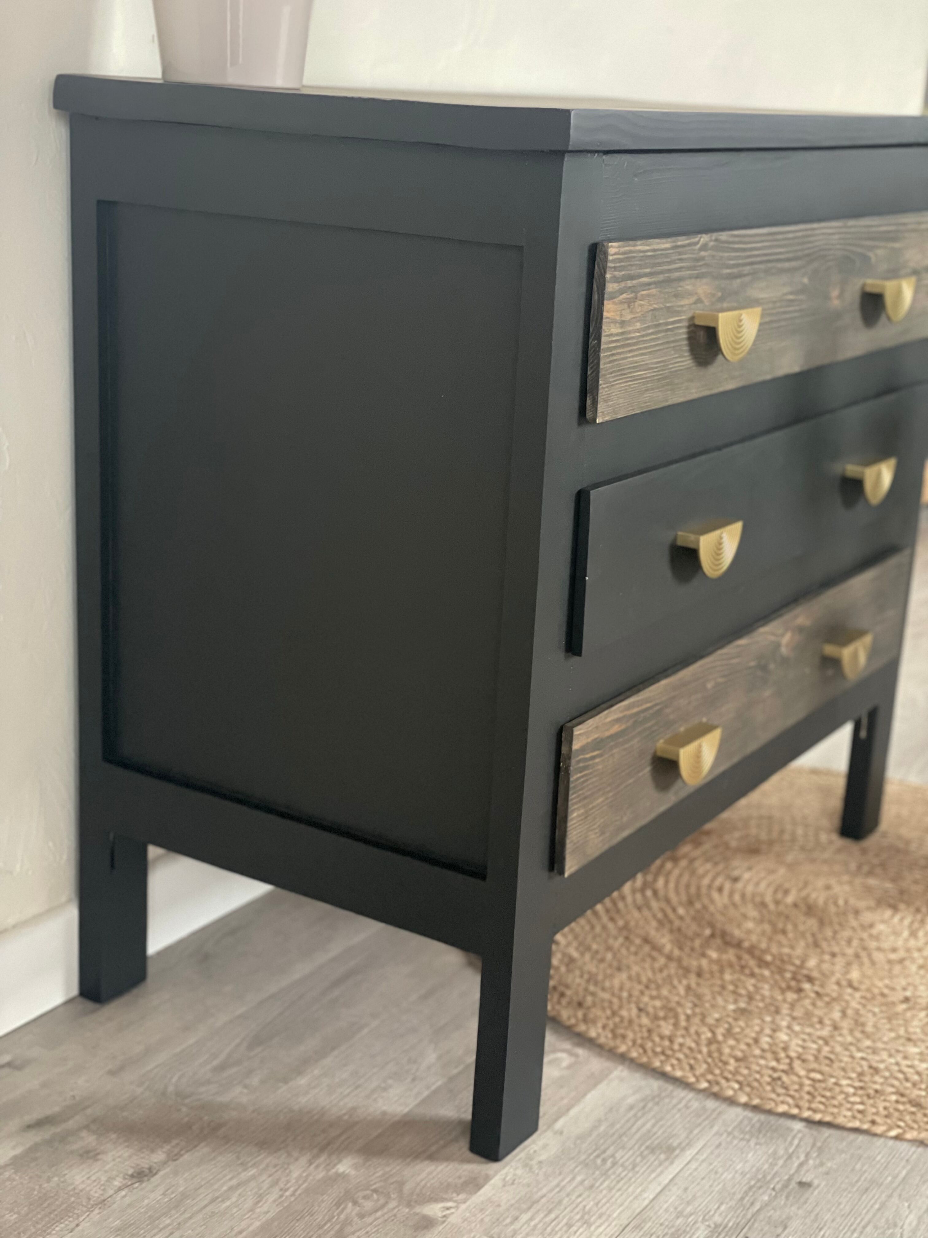 Ebony chest of drawers