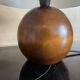 Lampe boule en bois