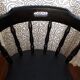 Chaise saloon noir