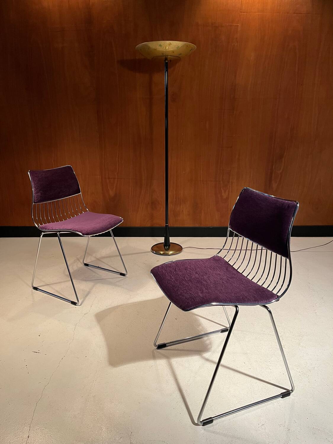 Pair of Novalux chairs, design by Rudi Verelst 1970