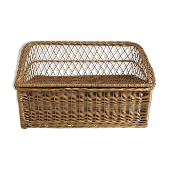 70's vintage wicker toy box