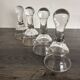 Set of 4 Glass Goblets or Glass Domes