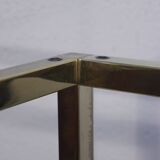 Post-modern shelf in gilded brass, Italy 1970s