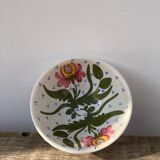 Ceramic salad bowl or decorative plate flower decoration