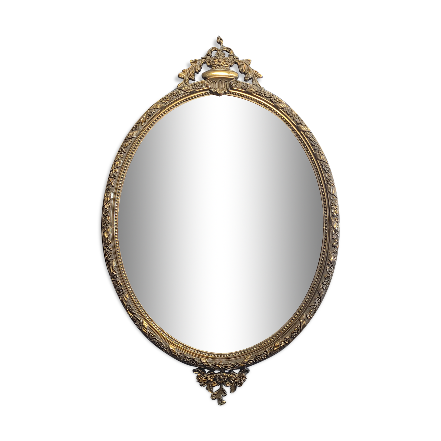 Gilded metal mirror in Louis XV style