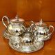 WMF tea set, silver-plated metal, 4 pieces