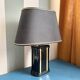 Vintage black & gold ceramic table lamp
