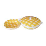 Soupière et 4 assiettes
