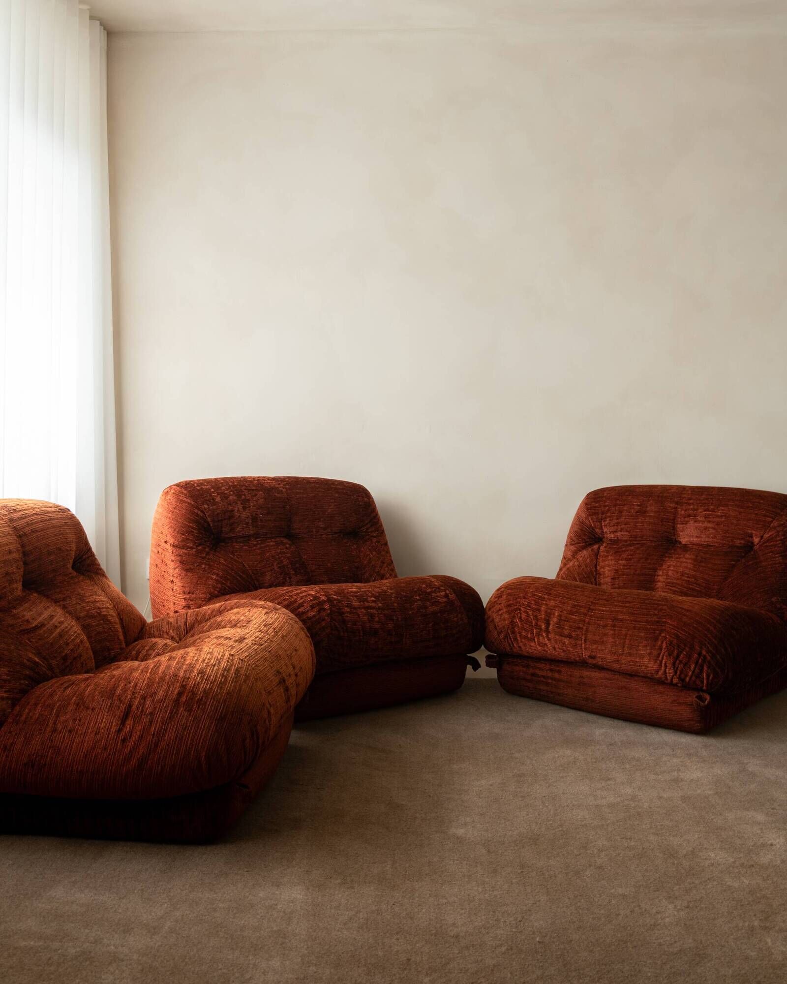 Nuvolone Modular Sofa by Rino Maturi for Mimo Padova, 1970s, Set of 3
