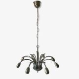 Ideal metal chandelier palm foliage