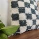 Berber Cushion Grey Damier Beni Ouarain