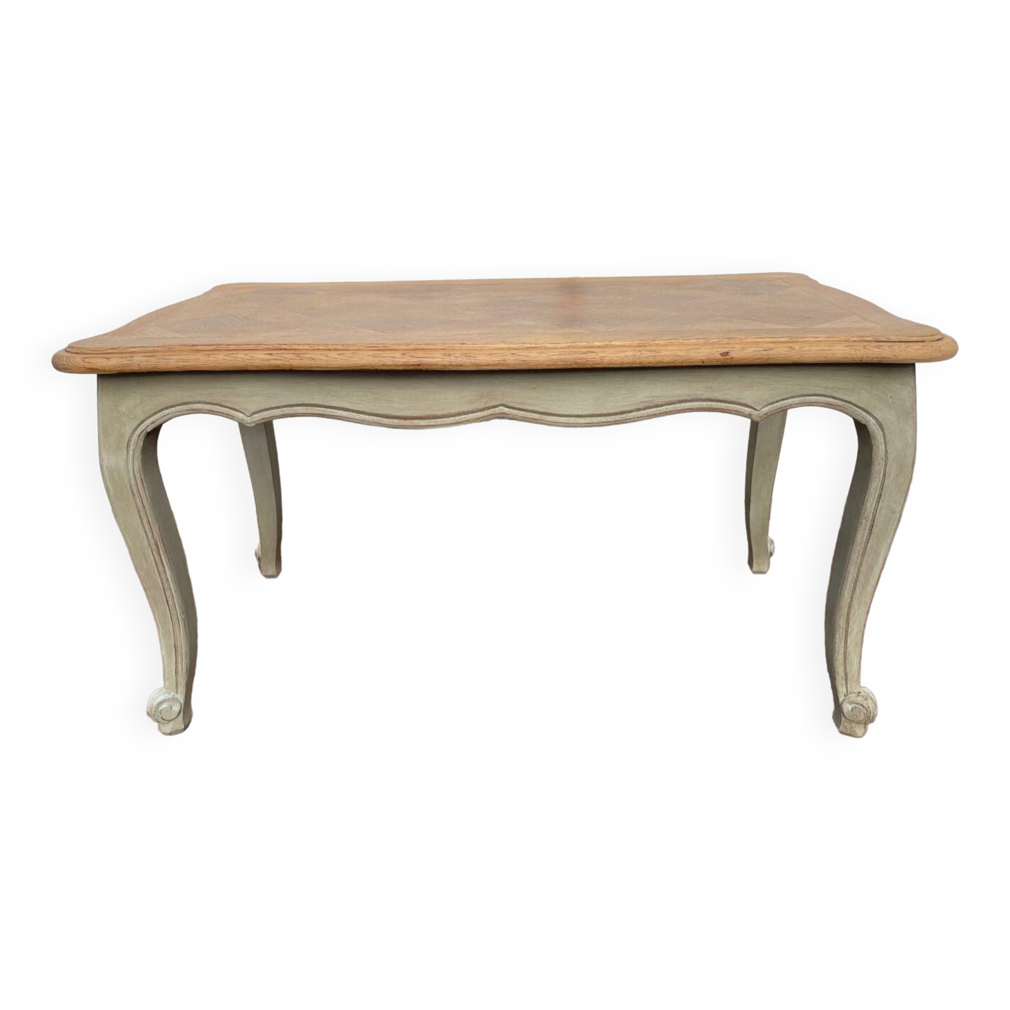Louis XV style coffee table patinated gray