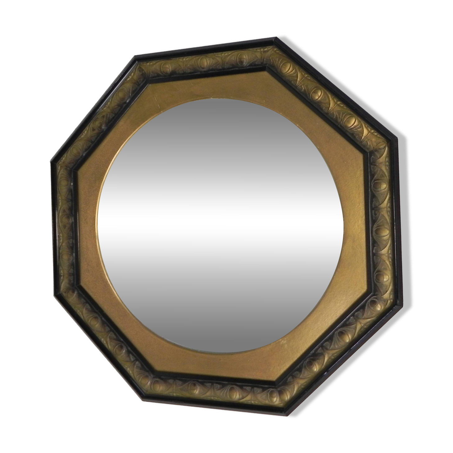 Octagonal Art Nouveau mirror, 1920s